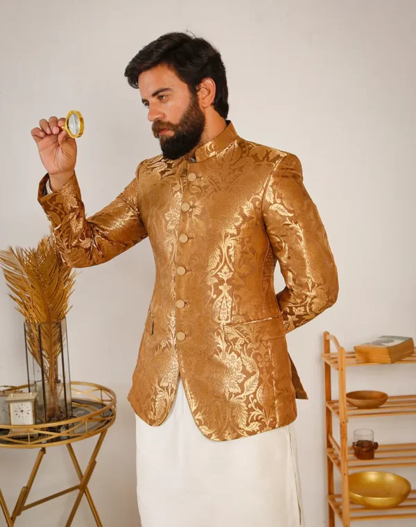 Second image of BROWN GOLD PRINCE COAT