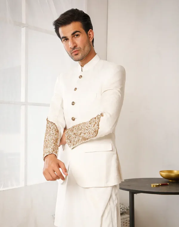 Second image of IVORY WHITE PRINCE COAT