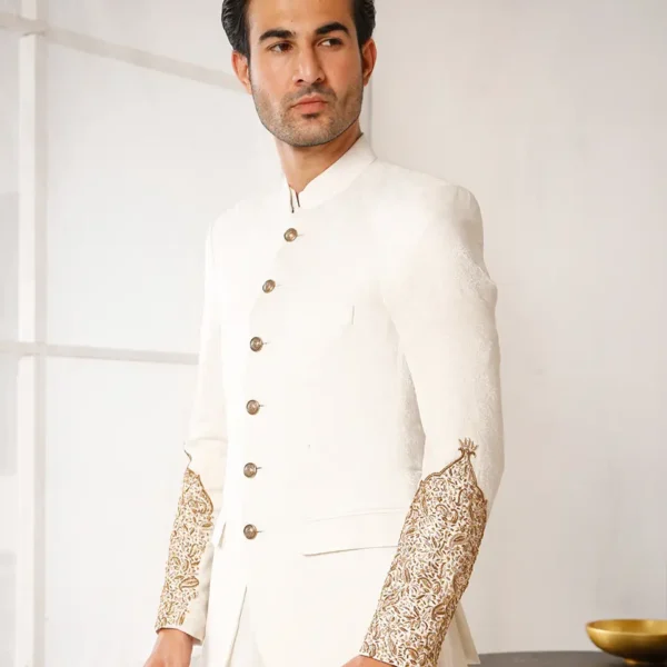 IVORY WHITE PRINCE COAT