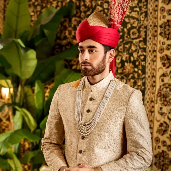 GOLDEN SHERWANI