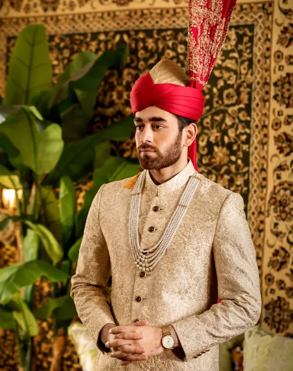 GOLDEN SHERWANI