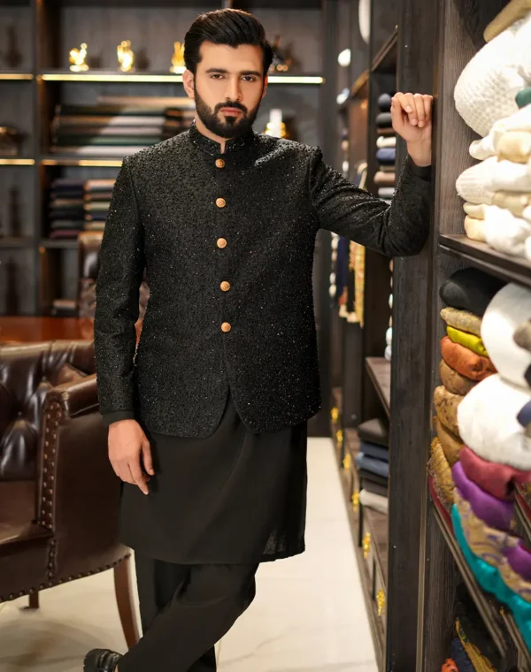 Second image of PITCH BLACK PRINCE COAT