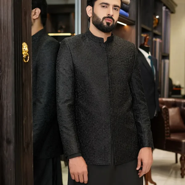 ROYAL BLACK PRINCE COAT